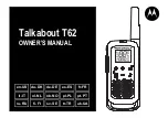 Предварительный просмотр 1 страницы Motorola Talkabout T62 Owner'S Manual