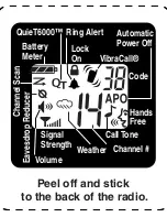 Предварительный просмотр 139 страницы Motorola Talkabout T6200 User Manual