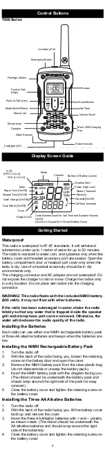 Preview for 4 page of Motorola TALKABOUT T6XX Series User Manual