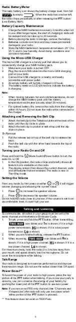 Preview for 5 page of Motorola TALKABOUT T6XX Series User Manual