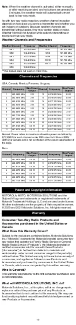 Preview for 10 page of Motorola TALKABOUT T6XX Series User Manual