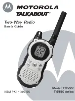 Motorola Talkabout T9500 Series User Manual preview