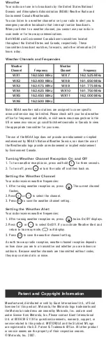 Preview for 10 page of Motorola Talkabout T9500 Series User Manual