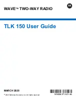 Motorola TLK 150 User Manual preview