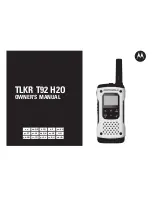 Motorola TLKR T92 H2O Owner'S Manual предпросмотр