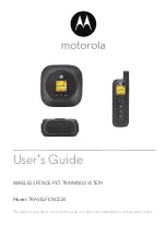 Preview for 1 page of Motorola TRAVELFENCE50 User Manual