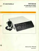 Motorola TRITON 20 Instruction Manual preview