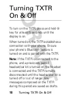 Preview for 20 page of Motorola TXTR x5 User Manual