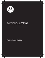 Preview for 2 page of Motorola tz700 Quick Start Manual