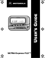 Preview for 1 page of Motorola ULTRA Express FLX User Manual