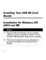 Preview for 8 page of Motorola USB 2.0 SD Quick Start Manual