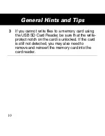 Preview for 12 page of Motorola USB 2.0 SD Quick Start Manual