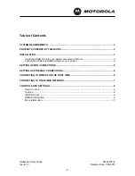 Предварительный просмотр 2 страницы Motorola USBW 200 Series User Manual