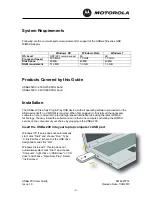 Предварительный просмотр 3 страницы Motorola USBW 200 Series User Manual