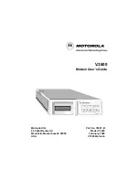 Motorola V.3600 User Manual preview