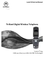 Motorola V series 60g Service Manual предпросмотр