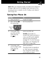 Preview for 25 page of Motorola V series 60g User Manual