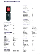 Preview for 1 page of Motorola V1075 Datasheet