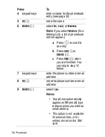 Preview for 74 page of Motorola V150 User Manual