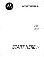 Предварительный просмотр 1 страницы Motorola V180 Manual