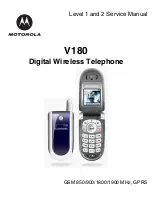 Motorola V180 Service Manual предпросмотр