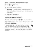 Preview for 15 page of Motorola V190 User Manual