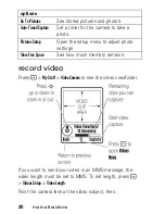 Preview for 22 page of Motorola V190 User Manual