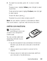 Preview for 25 page of Motorola V190 User Manual