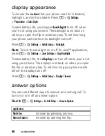 Preview for 42 page of Motorola V190 User Manual