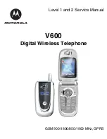 Motorola V600 Service Manual предпросмотр