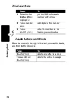 Preview for 76 page of Motorola V60p User Manual