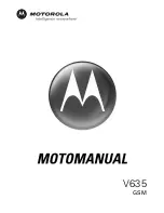 Motorola V635 Owner'S Manual предпросмотр