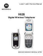 Motorola V635 Service Manual preview