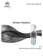 Motorola V70 Service Manual preview