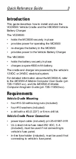 Предварительный просмотр 3 страницы Motorola VBC9500 Quick Reference Manual