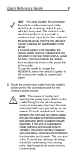 Предварительный просмотр 9 страницы Motorola VBC9500 Quick Reference Manual