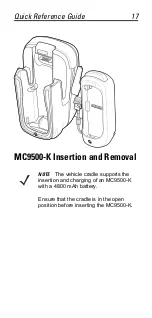 Предварительный просмотр 17 страницы Motorola VBC9500 Quick Reference Manual