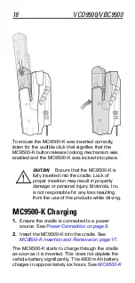 Предварительный просмотр 18 страницы Motorola VBC9500 Quick Reference Manual