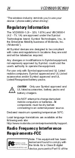 Предварительный просмотр 24 страницы Motorola VBC9500 Quick Reference Manual