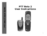 Предварительный просмотр 2 страницы Motorola Verizon PTT Beta 2 User Instructions