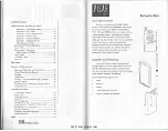 Предварительный просмотр 3 страницы Motorola VISAR Operating Instructions Manual