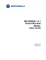 Предварительный просмотр 1 страницы Motorola VMM6300 User Manual