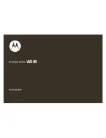 Предварительный просмотр 1 страницы Motorola W385 User Manual