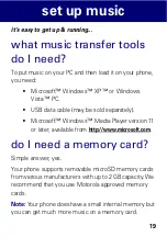 Предварительный просмотр 19 страницы Motorola W396 Getting Started Manual