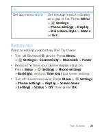 Предварительный просмотр 27 страницы Motorola W418G Getting Started Manual