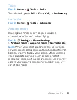 Предварительный просмотр 33 страницы Motorola W418G Getting Started Manual