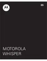 Предварительный просмотр 39 страницы Motorola WHISPER User Manual