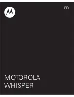 Предварительный просмотр 81 страницы Motorola WHISPER User Manual