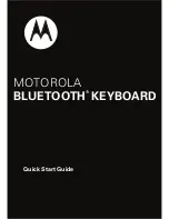 Motorola Wireless Keyboard Quick Start Manual preview