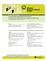 Preview for 1 page of Motorola WN825 Specifications